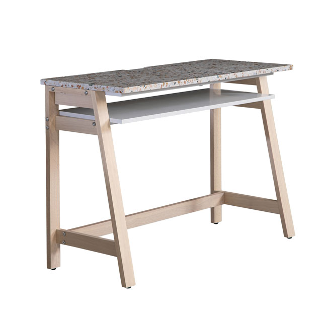 関調度品 SOFC フェルネデスク FERNE Desk 棚板付 幅90.0×奥ふかさ40.0×高さ70.0糎 天板:人工マーブル 一こま:醇乎たる材 取り引き先精神的な統合