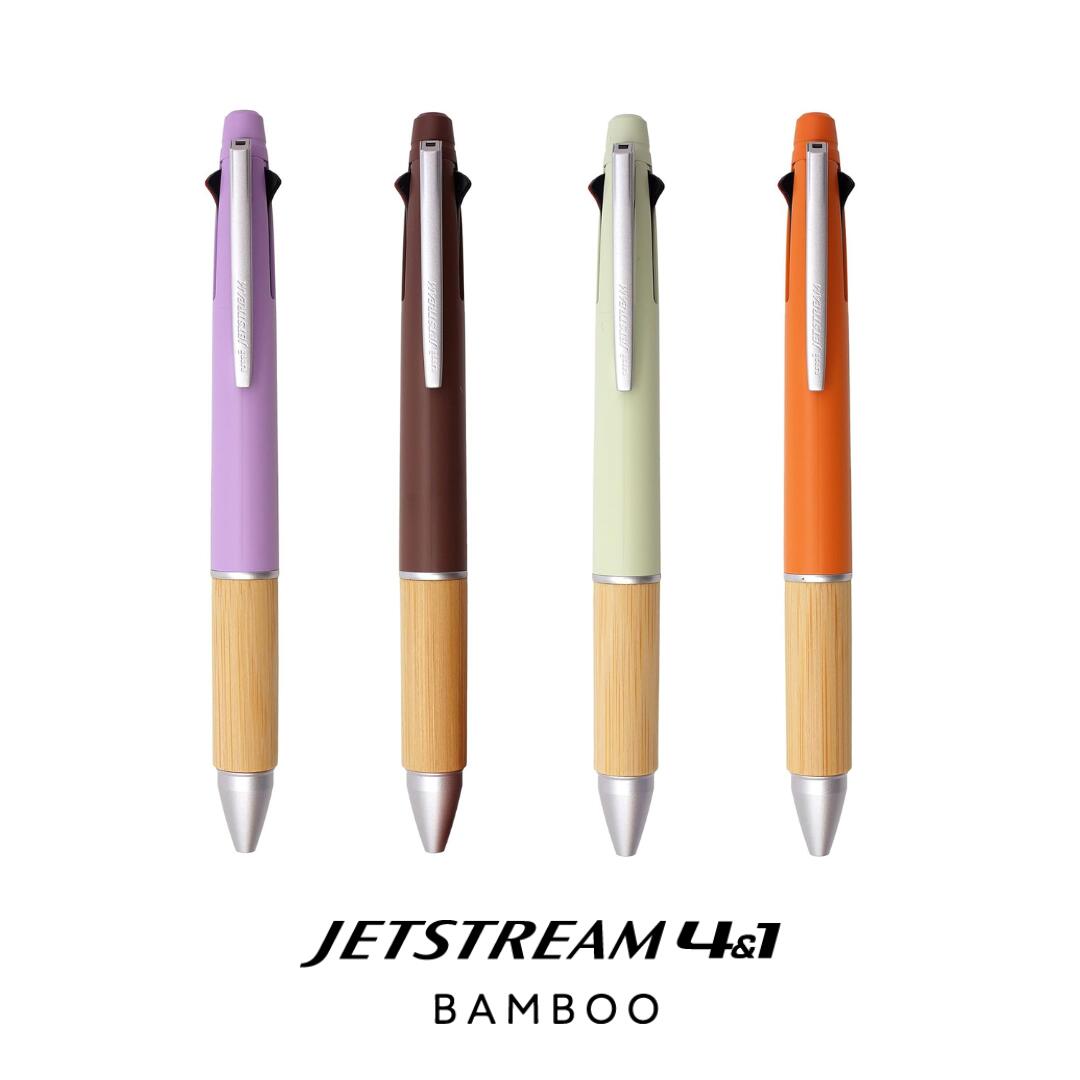 ジェットストリーム 4&1 BAMBOO 4本セット×3セット ジェットストリーム 多機能ペン 4＆1 BAMBOO バンブー 竹軸 三菱