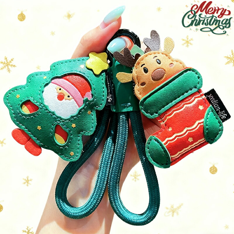 楽天市場】クリスマス サンタクロース キーホルダー バッグチャーム