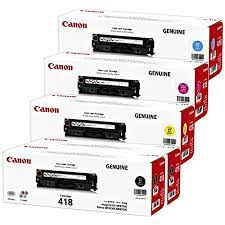 CANON トナーカートリッジ418 4色仕掛ける＋黒いことつけ加える1本（完全無欠）