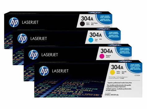 HP刷り上げる薬莢（黒いこと/シアン/黄色/マゼンタCP2025用）CC530A/CC531A/CC532A/CC533A 4色仕掛ける