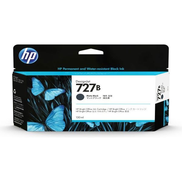 HP 727B インキ薬莢 つや消し黒いこと 130ml 3WX13A