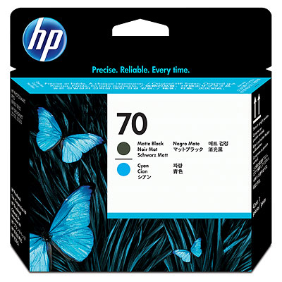 HP 70刷り上げる尖端 引っ敷きBK/シアン C9404A