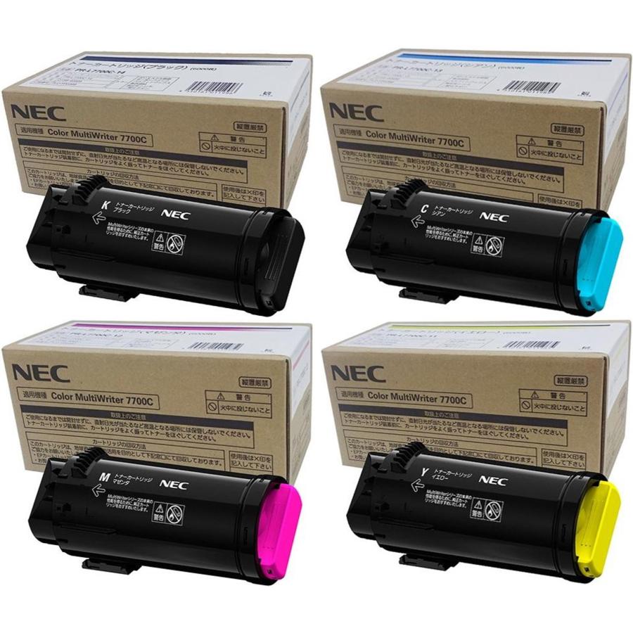 NEC PR-L7700C-11/12/13/14 4色仕掛ける トナーカートリッジ （完全無欠）