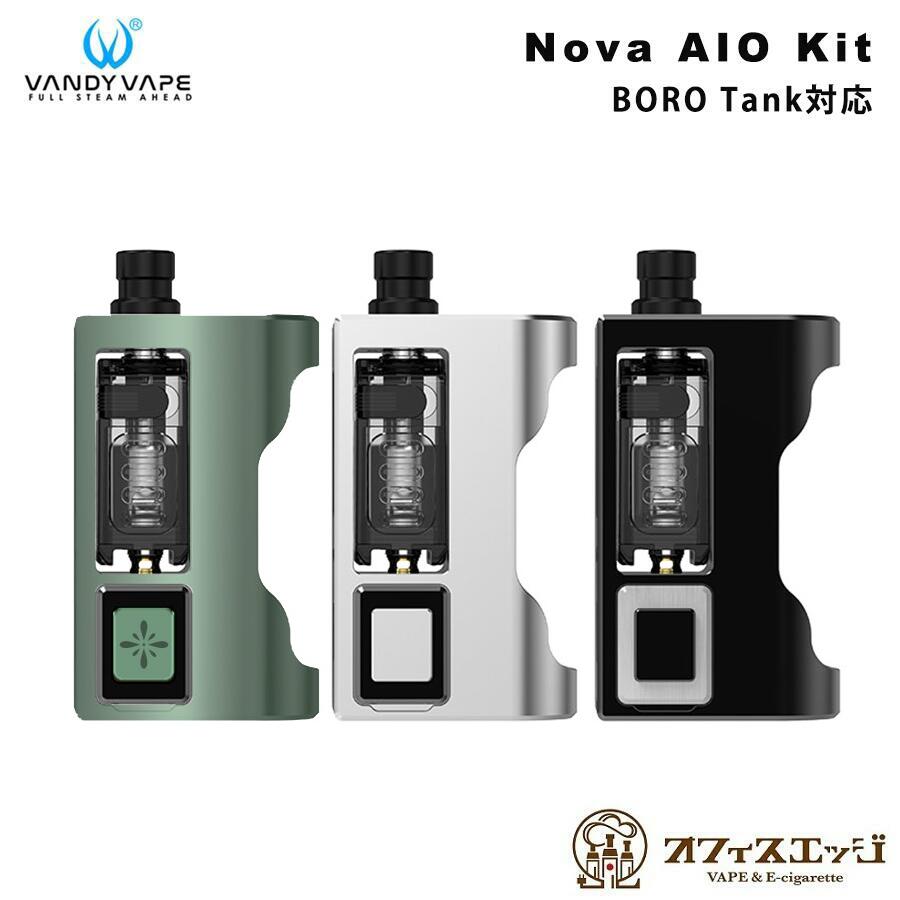 ボロタンク対応 Vandy Vape Nova AIO Kit バンディベイプ ノバアイオーキット ベイプ 本体 vape 電子タバコ BORO TANK 対応 ノバ アイオー 18650バッテリー 対応  BB互換[G-73]