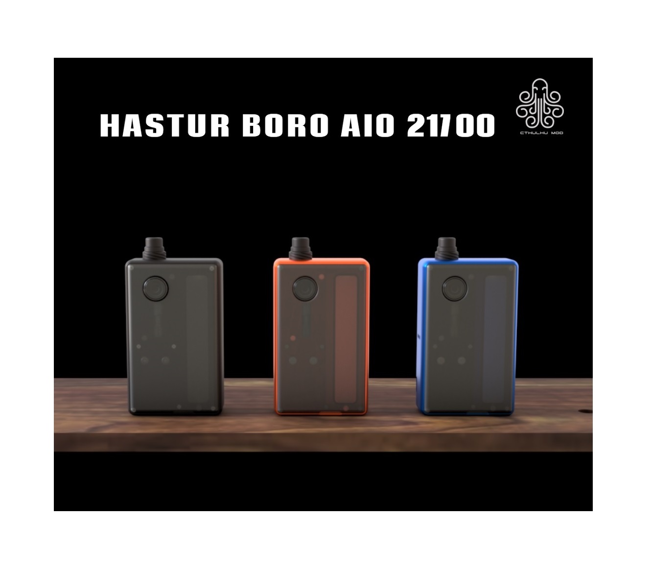 Cthulhu mod HASTUR BORO AIO 21700【Atom 85wチップ】ハスターボロアイオー クツルフ 電子タバコ ベイプ 本体 vape  [L-1]