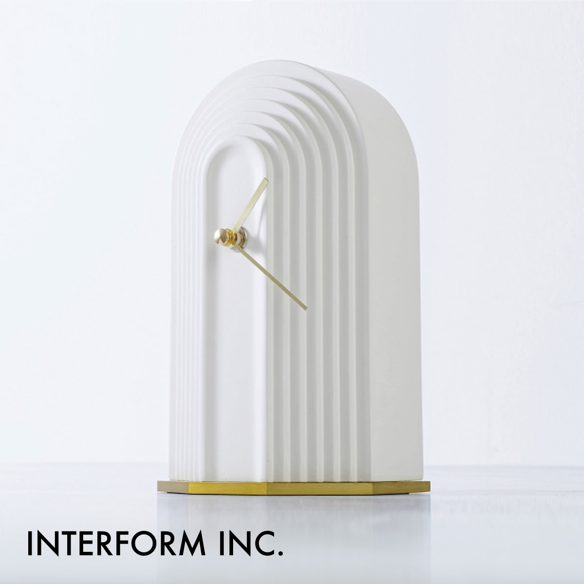 Elima エリマ テーブルクロック CL-4308 INTERFORM インターフォルム 置き時計 卓上 インテリア クラシカル おしゃれ シンプル エレガント フェミニン【沖縄・離島 お届け不可】 11,689円