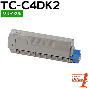 【即納品】TC-C4DK2 / TCC4DK2 ブラック (TC-C4DK1の大容量) リサイクルトナーカートリッジ 【沖縄・離島 お届け不可】