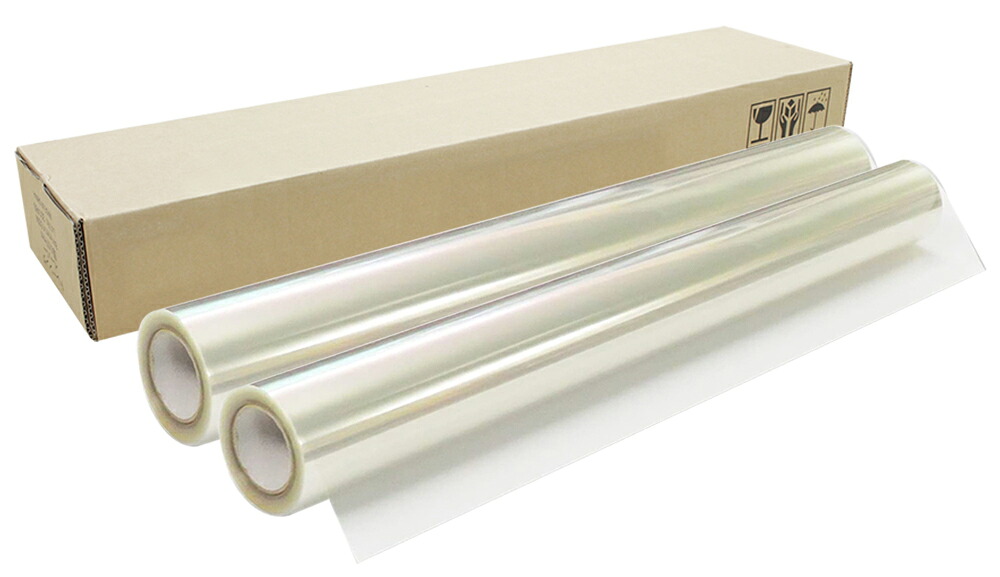 【2本セット】インクジェットロール 透明フィルム 幅610mm(A1ノビ)&times;長さ20m 厚0.12mm プロッター用紙 大判ロール紙 大判インクジェット用紙 大判プリンター 大判印刷 ポスター印刷【代引き不可】【沖縄・離島 お届け不可】｜オフィスONE