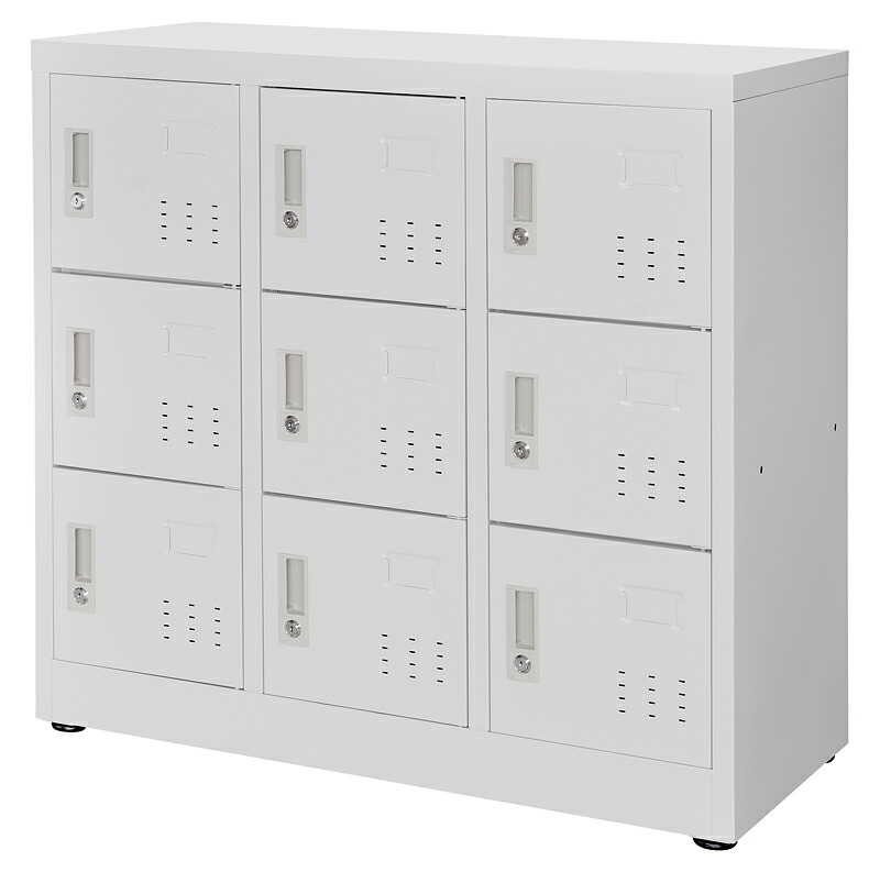 シューズ桝 鉄鋼製3線3踏み板9労働力用途 W900 D380 H0mm ミニロッカー 戸口アテンダント 決め手付き 下駄桟敷履き物入れ靴箱 Texx Com Br