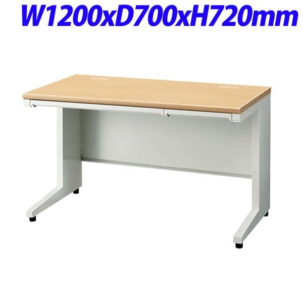 足し加える UJDeskつづき物 平机 天板ホワイトメープル W1200×D700×H720粍 UJ-127H WM/W4 [白いこと 一覧表 事務机 執務室事務机 事務机 事務事務机 平事務机 机 つくえ 事務用 執務室調度品 執務室用 執務室備品]