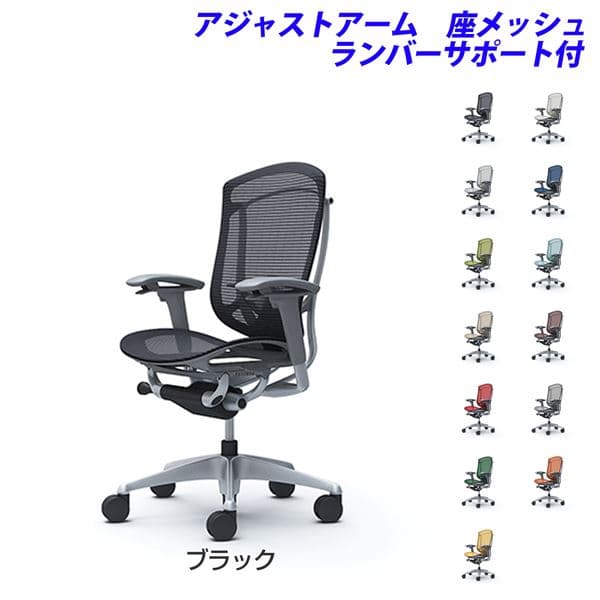 【ポイント10倍】 【受注生産品】オカムラ オフィスチェア ContessaII コンテッサ セコンダ ハイバック 5本脚 アジャストアーム 座メッシュ ランバーサポート付 CC81GE [ コンテッサ2 マネジメントチェア エグゼクティブチェア 腰痛対策 背面メッシュ ]
