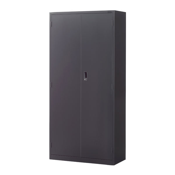 生興 ASKシリーズ 両開き書庫 ブラック 下置用 W880×D400×H1860mm ASK-36H [ オフィス家具 収納 収納家具 書庫 スチール書庫 ]