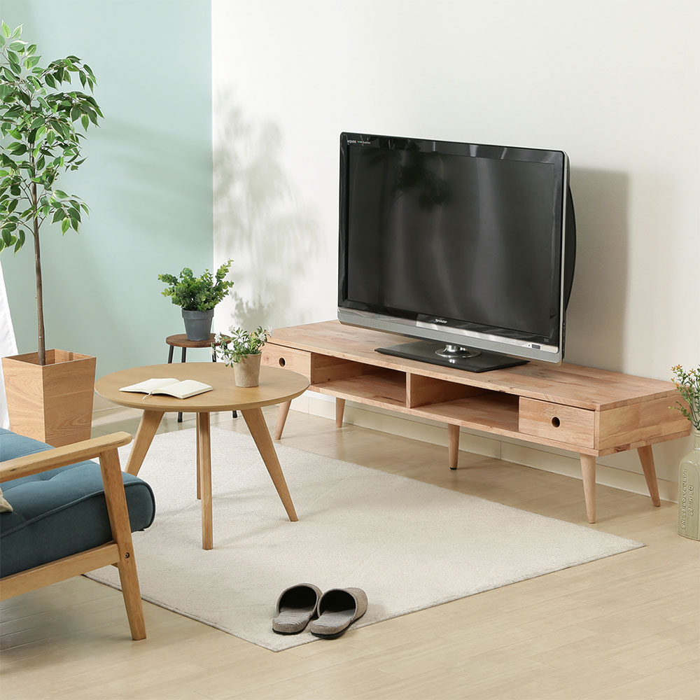 テレビ台 ローボード 幅150cm 天然木 ナチュラル 50インチ対応 耐荷重30kg TVボード 北欧 おしゃれ｜かぐの窓口