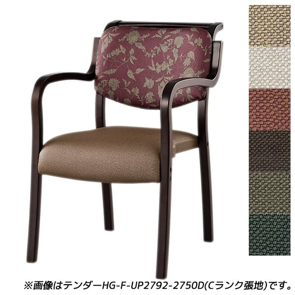 【受注生産品】アイリスチトセ 食堂 ダイニングチェア テンダーHGシリーズ 全肘 Aランク張地 ダーク W500×D630×H786(SH420)mm テンダー HG-F-D [福祉施設用家具 チェア 高齢者向け 老人ホーム 施設向け 介護 高齢者 食堂 椅子 いす スタッキングチェア オフィス家具]