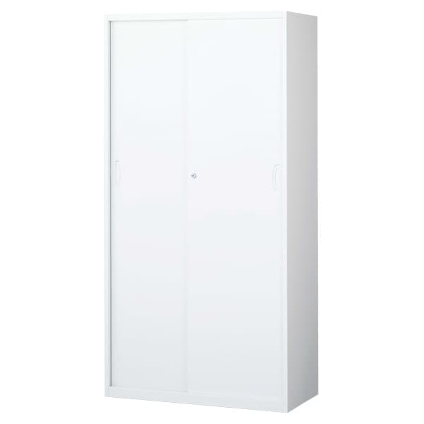 生興 クウォール システム収納庫 スチール引戸書庫 W900×D400×H1800 RW4-18S 【別売ベース必須】 [ 書庫 引戸書庫 引き違い書庫 スチール書庫 収納家具 オフィス家具 事務所 書棚 収納 オフィス収納 ]