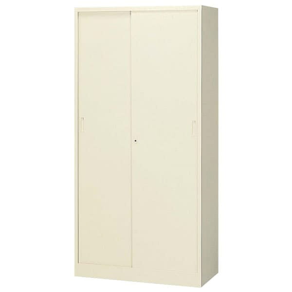 生興 スタンダード書庫 スチール戸引違書庫(D400) W880&times;D400&times;H1790 G-36SS [書庫 引戸書庫 引き違い書庫 スチール書庫 収納家具 オフィス家具 事務所 キャビネット 書棚 本棚 シェルフ 収納 オフィス収納 業務用]｜かぐの窓口