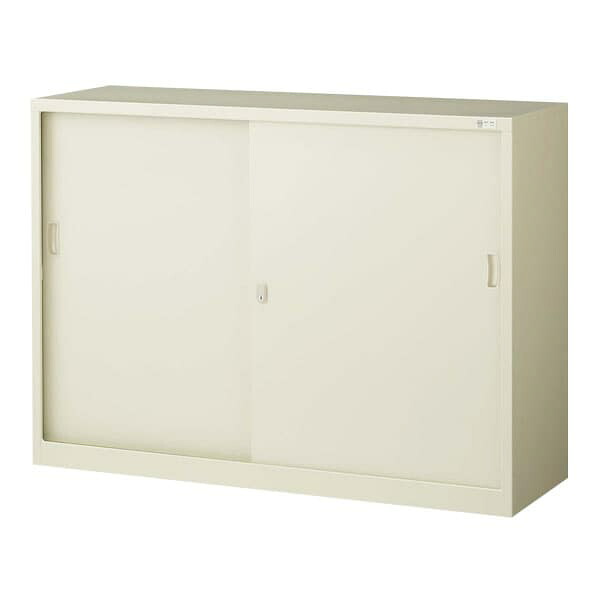 生興 スタンダード書庫 スチール戸引違書庫(D400) W1210&times;D400&times;H880 G-43SS [書庫 引戸書庫 引き違い書庫 スチール書庫 収納家具 オフィス家具 事務所 キャビネット 書棚 本棚 シェルフ 収納 オフィス収納 業務用]｜かぐの窓口