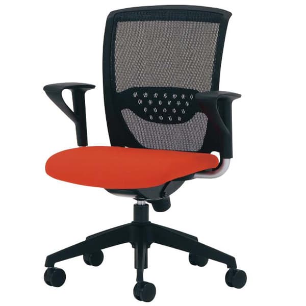 【楽天市場】生興 ルルティモチェアー 背メッシュタイプ 肘付 任意位置固定機構付 LLM5A [オフィスチェア 事務用チェア オフィス用品