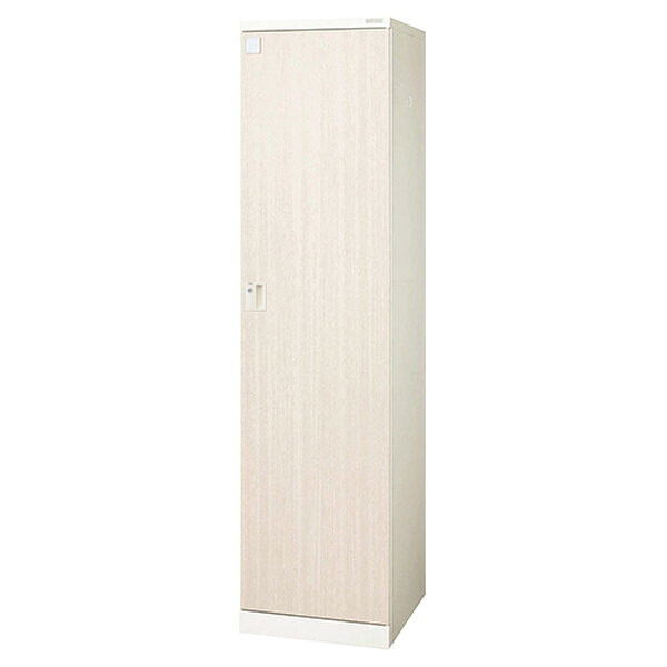 【受注生産品】 ライオン事務器 ロッカー Locana(ロカーナ) 1人用 内筒交換錠 W450×D515×H1790mm 木目シート LOC-A11-01EK