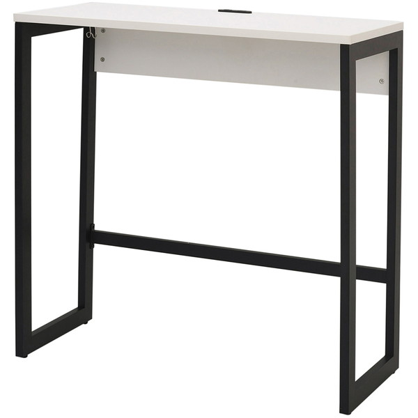 R・Fヤマカワ リスム ハイデスク W1000×D450×H1050mm ホワイト×ブラック脚 RFFHD-1045WH-BL|かぐの窓口