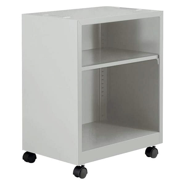 ライオン事務器 デスクアンダーラック ビジネスデスク EDシリーズ W500×D330×H610mm ライトグレー ED-N533UD 679-62 [デスク デスク収納 ワゴン 脇机 収納 サイドデスク 収納ラック サイド収納 収納家具 オフィス家具]