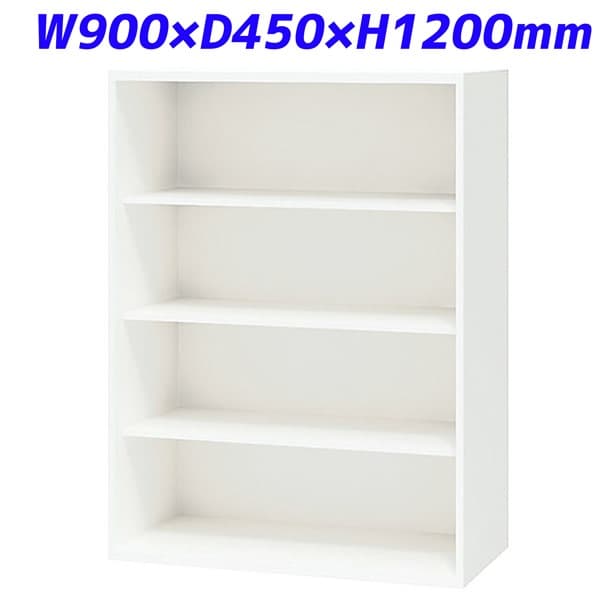 ライオン事務器 XWシリーズ 書庫 下置専用 オープン型 W900×D450×H1200mm ホワイト XW-12K 【別売ベース必須】 [ 白色 書庫 スチール書庫 収納家具 壁面収納 壁面家具 オープン書庫 オフィス用品 オフィス用 オフィス家具 オフィス収納 下置用 ] 35,607円