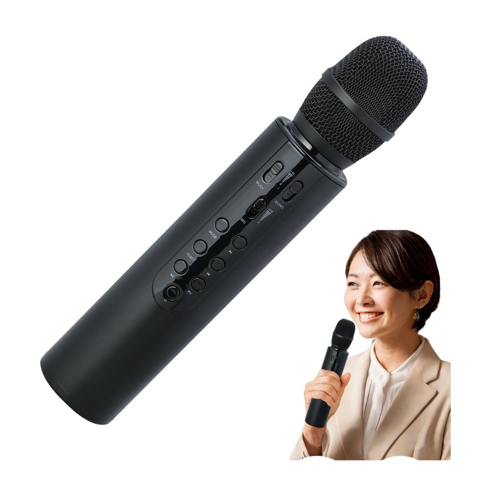 拡声器付きマイク (52313) 充電式 最大出力5W 音楽再生 会議 イベント パーティー バス 店舗 高齢者施設 学校 アーテック