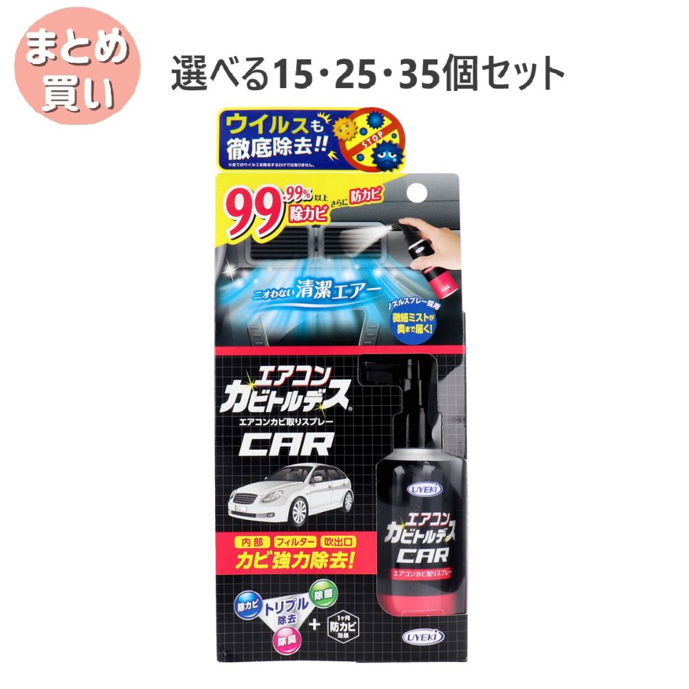 【選べる15・25・35個セット】エアコンカビトルデス エアコンカビ取りスプレー 80mL 車のエアコンにも 防カビ 除菌