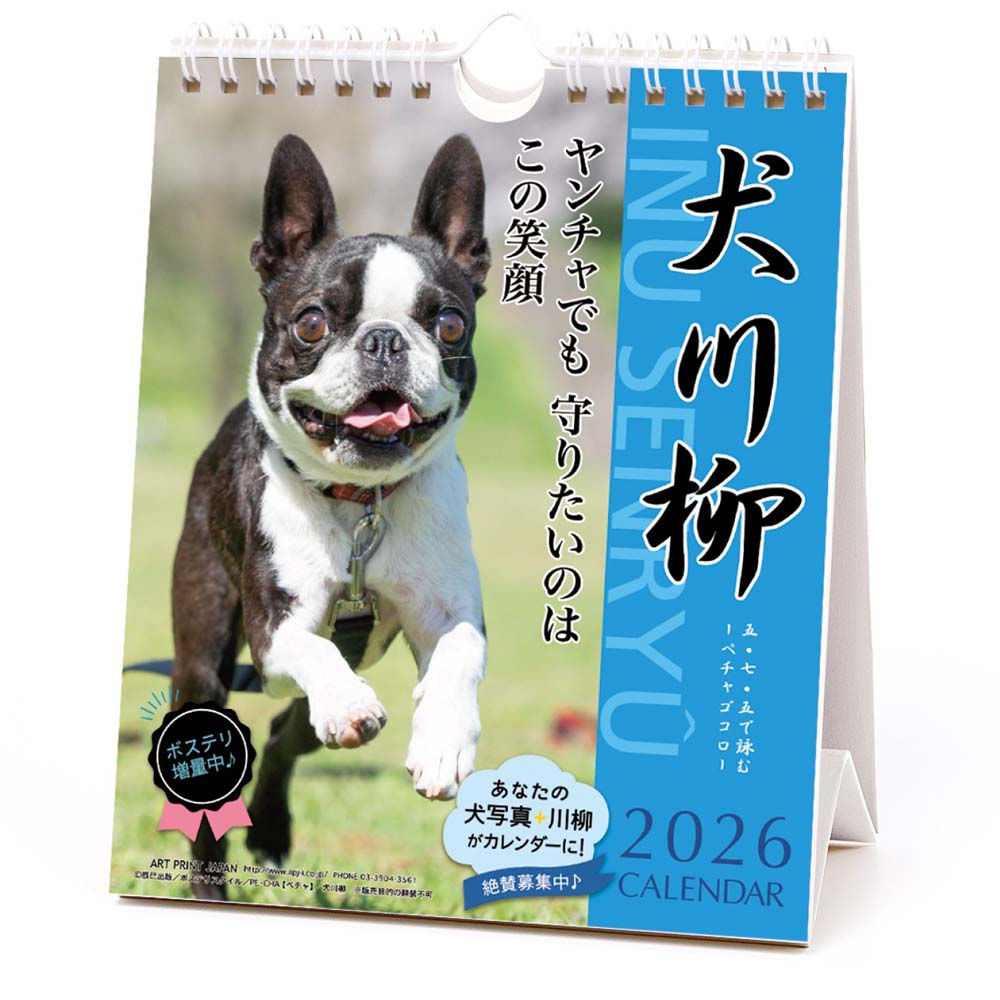 楽天市場】［公式］PICTWANカレンダー 2026年【L判】ボストン・テリア