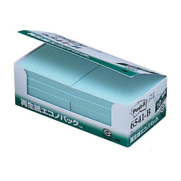 （まとめ） 3M ポストイット エコノパック ノート 再生紙 75×127mm イエロー 6551-Y20 1パック（12冊） 〔×2セット〕 代引不可 たのめーる3M ポスト・イット エコノパック 強粘着ノート 50×50mm 4