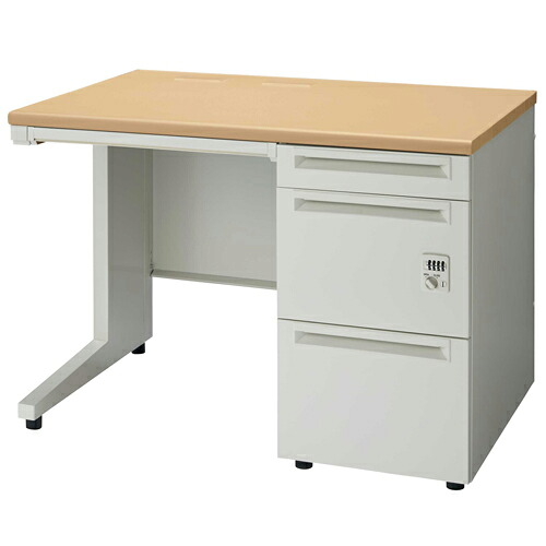 付け加える 片袖机文字盤錠 UJ-107A-3D WM/W4 W1000 706499 オフィス家具-オフィスデスク