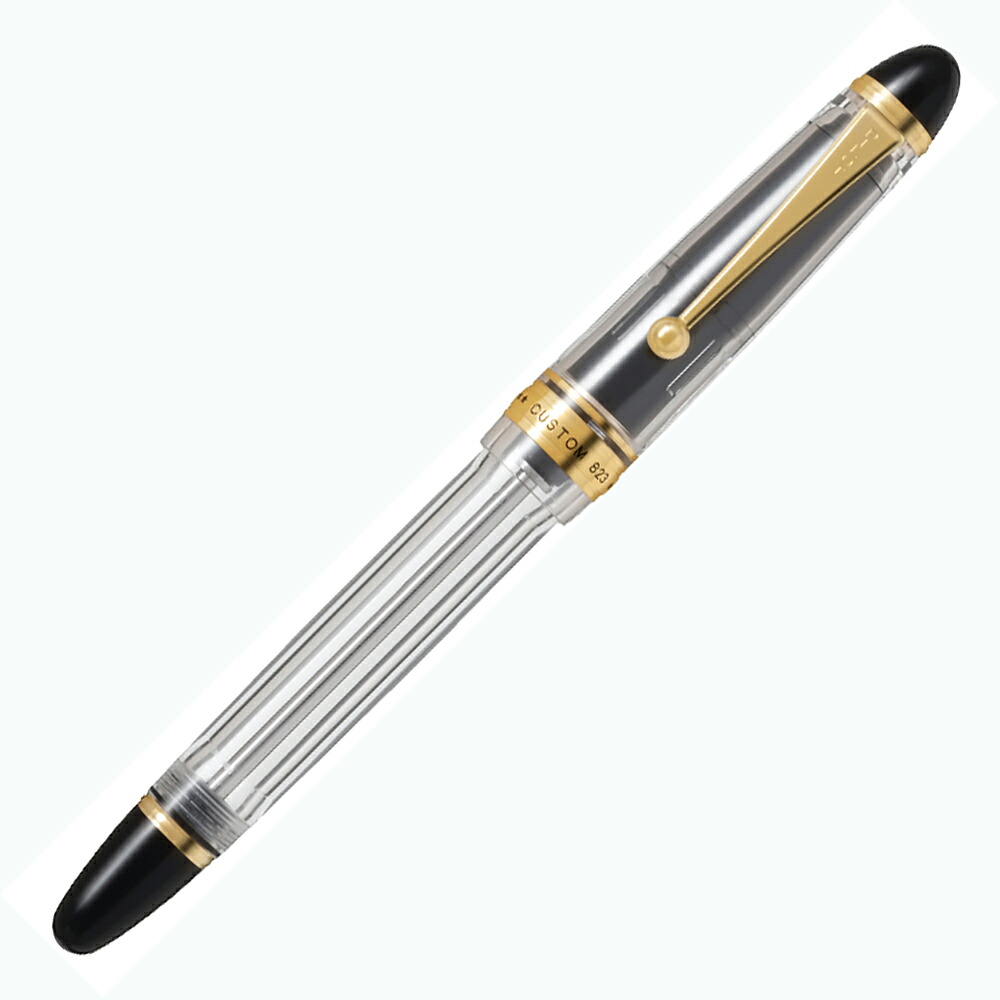 パイロット PILOT 万年筆 カスタム 823 透明 太字 ギフトケース付き FKK-3MRP-NC-B CUSTOM|オフィスランド