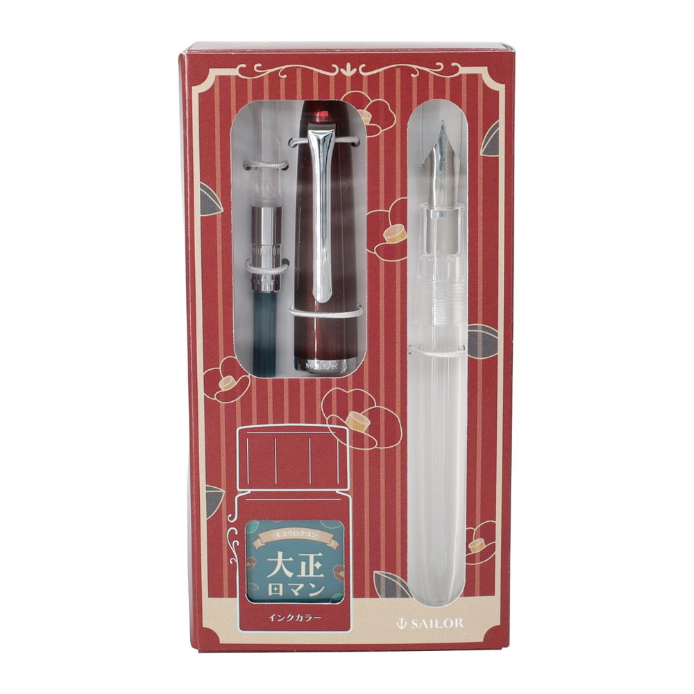 Sailor Profit Junior +10 Retro Fountain Pen & Ink Set - MF Nib Taisho Roman