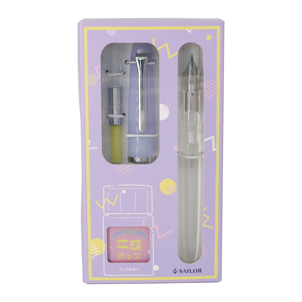 Sailor Profit Junior +10 Retro Fountain Pen & Ink Set - MF Nib Heisei Pop