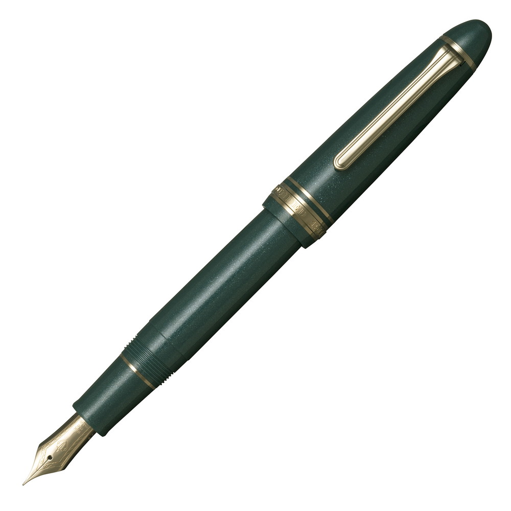 【6月4日20時-11日1時59分までエントリーで2点買いもとめるP5倍・3点以上でP10倍】セーラー万年筆 (SAILOR) 労働者階級填まる18 ゴールド刈り込み 筆 シャイニンググリーン 細字(F) 112218260