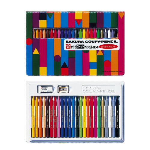 楽天市場】色鉛筆 クーピー 24色 ソフトケース入り FY24R1 【イラスト