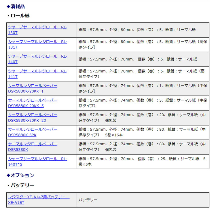 世界の人気ブランド 業務用40セット シャープ SHARP レジ用感熱ロールペーパー RL-140T 5巻 fucoa.cl