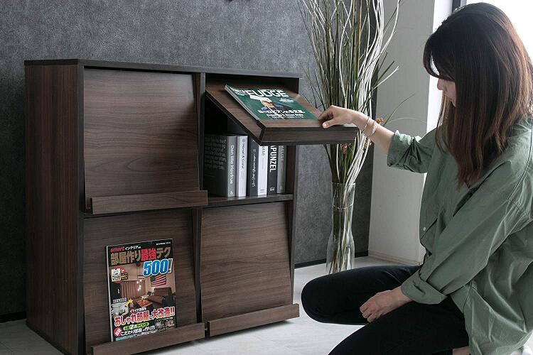 ホワイトウォッシュ 幅80cm ディスプレイ 収納 収納家具 家具 収納ボックス オープンラック ボックス 本棚 書棚 シェルフ リビングラック 多目的 シンプル 棚 フラップ扉 扉付き ディスプレイ おしゃれ 白 しろ ホワイト ブラウン Kanal9tv Com