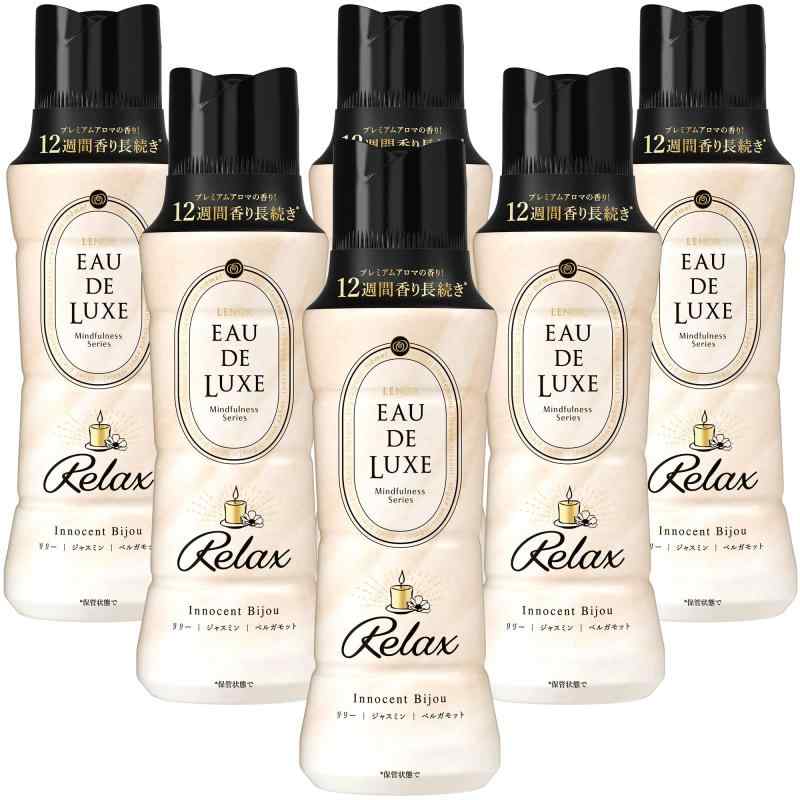 レノア Lenor オードリュクス 芳ばしさ後ばらい専用ビーズ マインドフルネスシリーズ 伸び伸びする 本体 520mL×6本