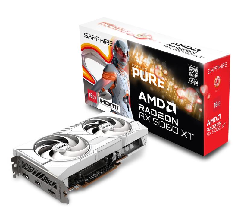 SAPPHIRE PURE Radeon RX 9060 XT GAMING OC 16GB グラフィックスボード 11350-02-20G VD9221｜Ms Palette