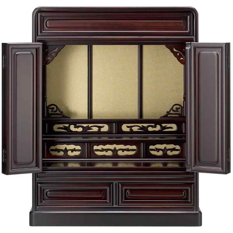 仏壇屋 滝田バス発着場 仏壇 唐木 ミニ仏壇 (日本製) 桜色仏壇 20号 高さ61cm×巾44糎 とにかく小っちゃいパウダーコンパクト仏壇