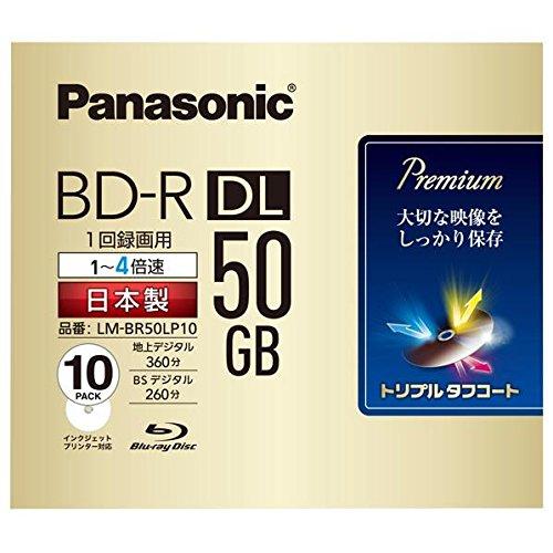 パナソニック 録画用4倍速ブルーレイ片面2層50GB(追記型)10枚｜Ms Palette