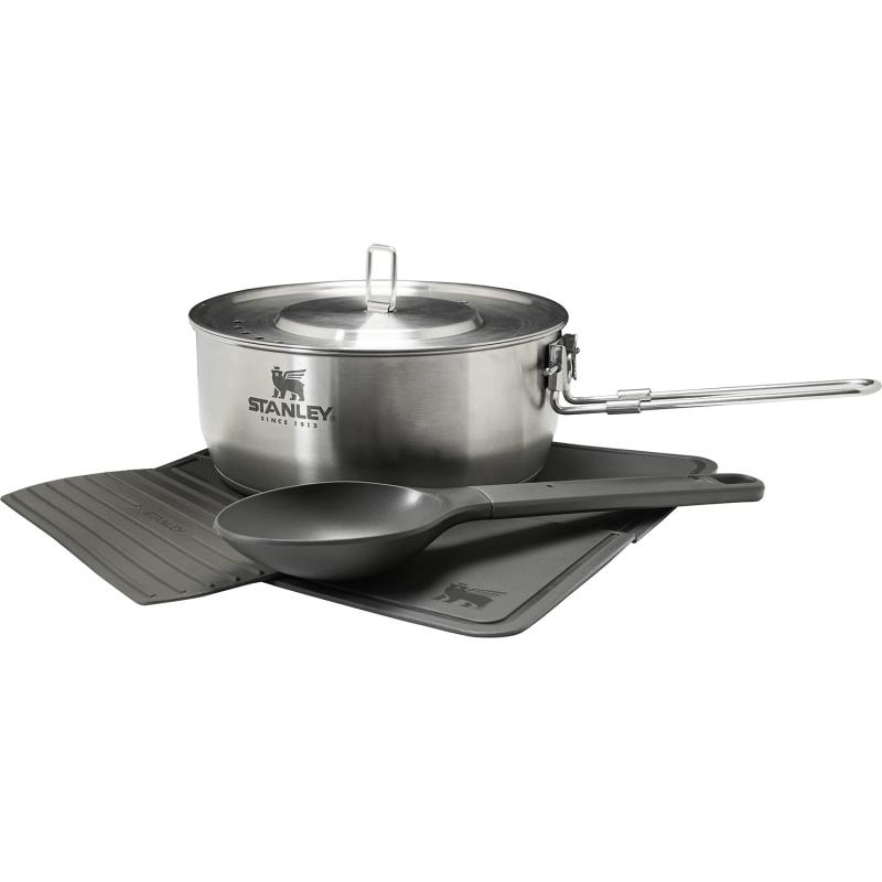 クックセット 各種 シルバー クッカーセット アウトドア キャンプ 調理器具 1人用~4人用 ソロ ファミリー 食洗機対応 (日本正規品)