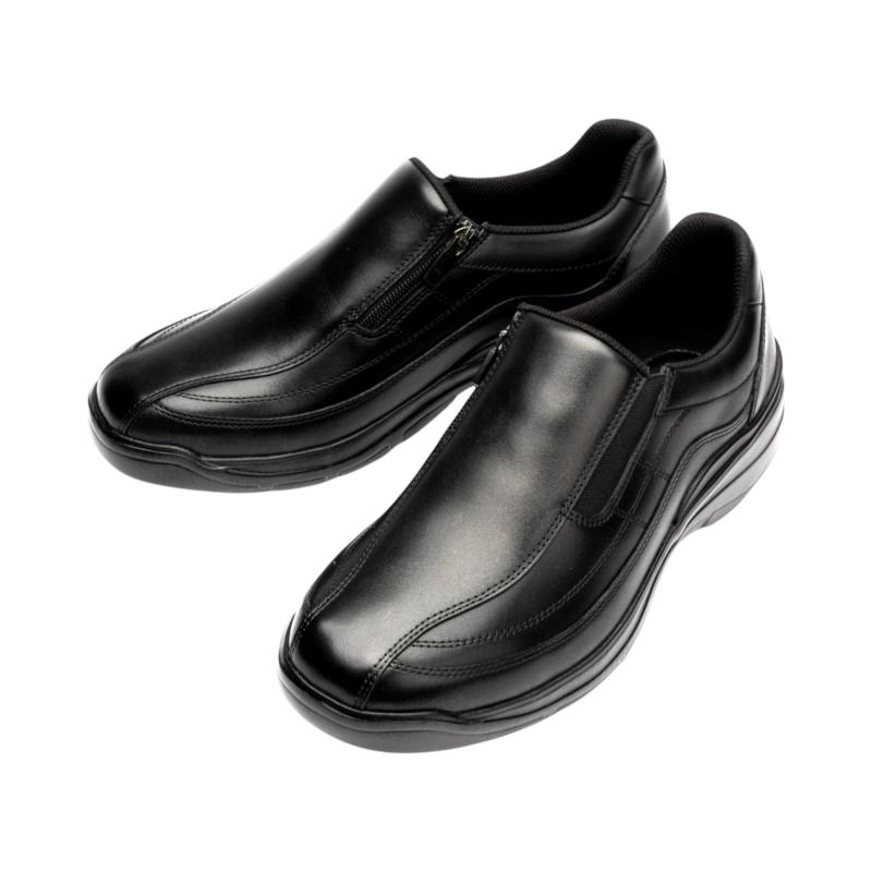 Dr.AY(ドクターアッシー) メンズ 通気性 牛革 スタイリッシュ 紳士靴 DR8015軽量設計 4E幅広・甲高 サイドファスナー スリッポン 7,054円
