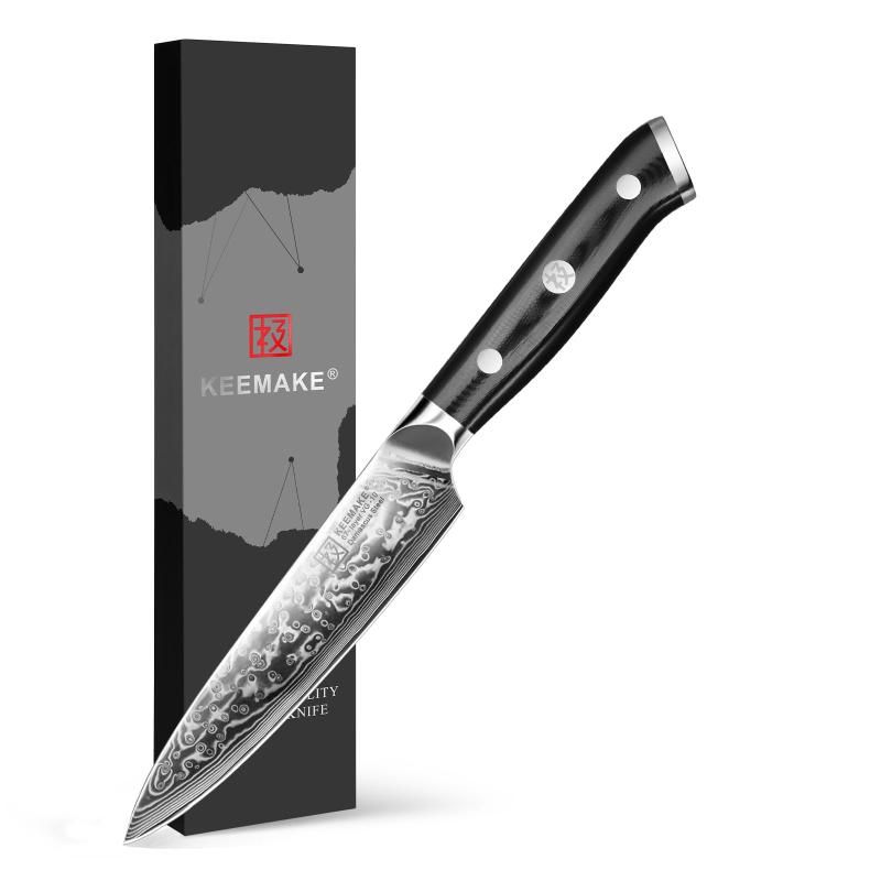 包丁 三徳包丁 ダマスカス包丁 180mm 67層 VG10 ステンレス よく切れる 万能 料理包丁 両刃 家庭用 プレゼント 贈り物