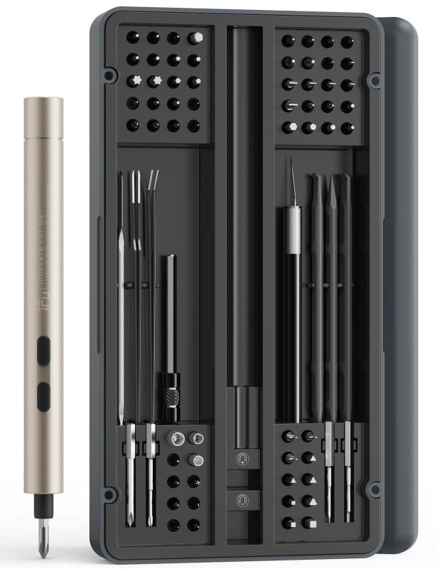 iFu 電動ドライバー 小型 精密ドライバーセット 90 in 1 ペン型電動精密ドライバー
