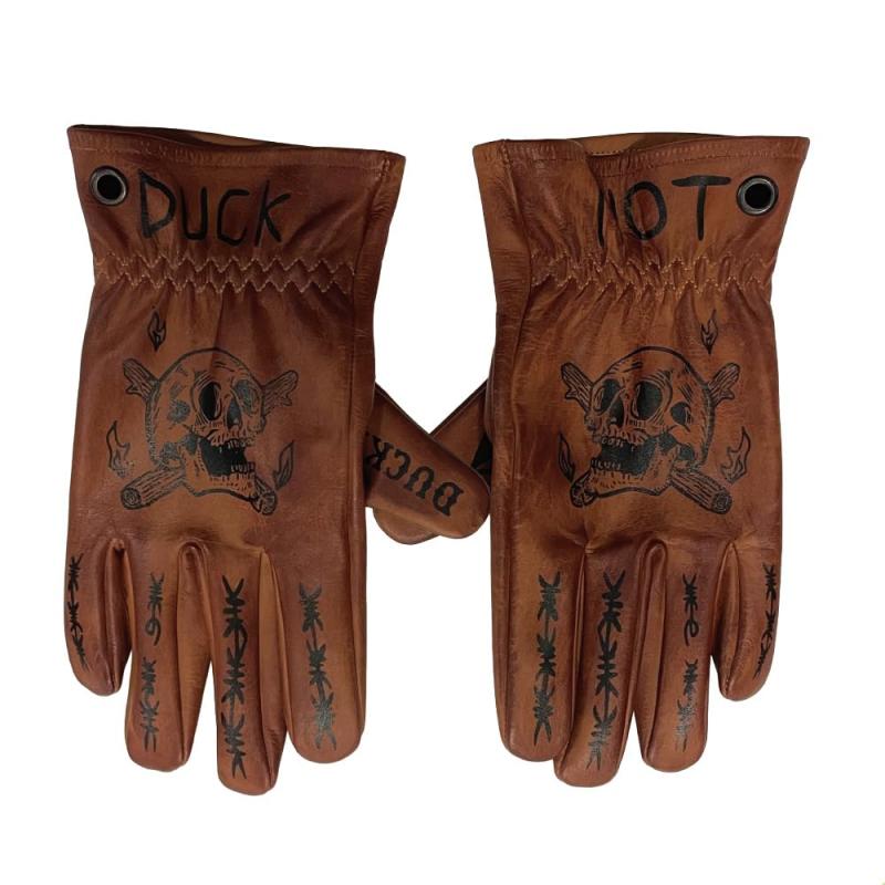 DUCK YELLOW GLOVE別注 キャンプグローブ グローブ アウトドア 地球儀 耐熱性 本革 カラビナ付き添い人 やり方グローブ 自動二輪車 自動二輪車地球儀 BBQ