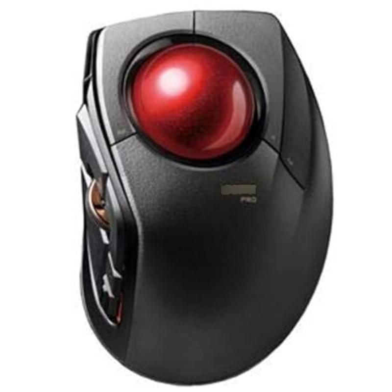 エレコム トラックボールマウス／人差指／8ボタン／チルト機能／有線／無線／Bluetooth／1000万回耐久／ブラック M-DPT1MRBK｜Ms Palette