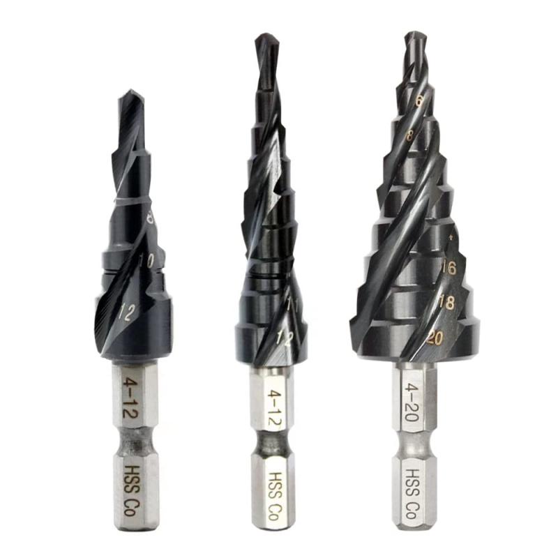 楽天市場】スパイラルステップドリル 4枚刃 4〜20mm タケノコドリル